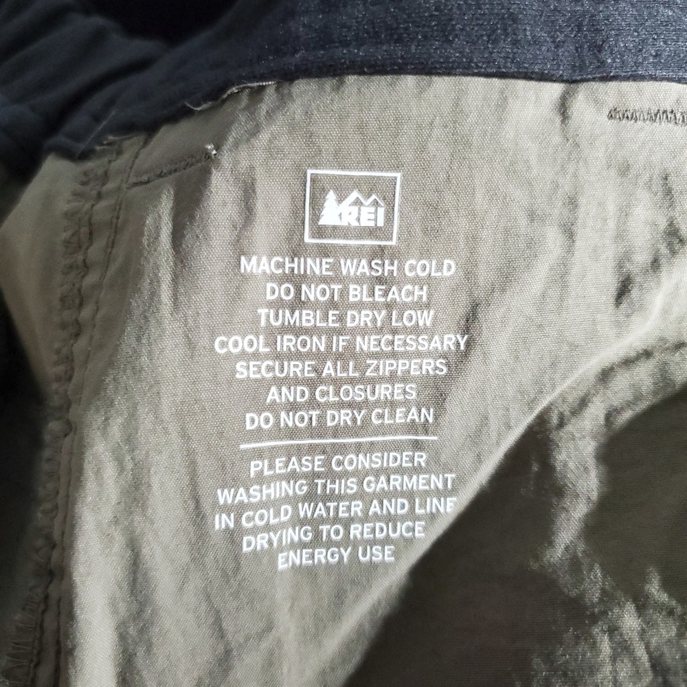 REI Cargo Pants Mens XL 32L Khaki Lightweight Hiking Outdoor Adventure Pro Wear - Picture 9 of 10
